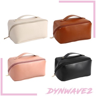[Dynwave2] กระเป๋าเครื่องสําอาง แบบพกพา พร้อมหูหิ้ว และที่แบ่งช่อง สําหรับเดินทาง
