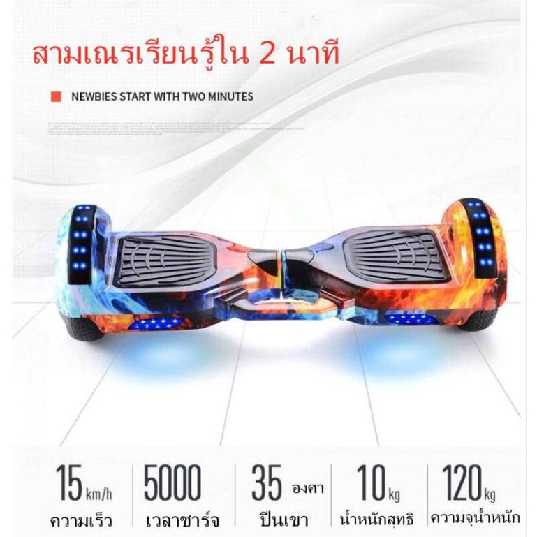 โฮเวอร์บอร์ด-hoverboard-สกู๊ตเตอร์ไฟฟ้า-สกูตเตอร์ไฟฟ้า-ล้อ-7-นิ้ว-มีไฟ-rgb-มีลำโพง-บลูทูธได้-สามารถเปิดเพลง-แถม