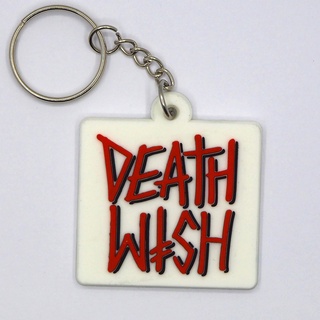 พวงกุญแจยาง Death Wish เดท เดธ วิช ขาว ตรงปก พร้อมส่ง