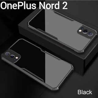 OnePlus 9(พร้อมส่งในไทย)เคสกันกระแทกขอบสีหลังใสOnePlus Nord 2 (5G)/OnePlus 9