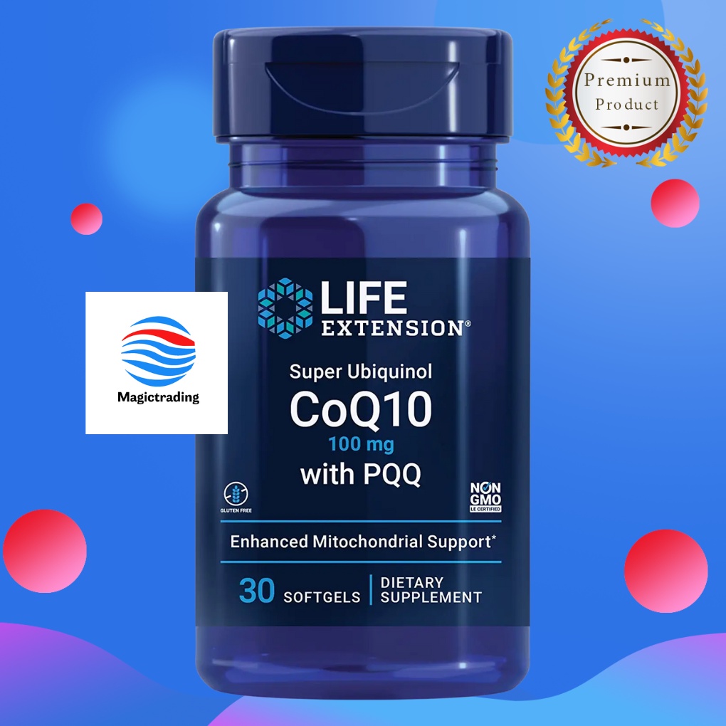 Life Extension Super Ubiquinol CoQ10 with PQQ 100 mg / 30 Softgels