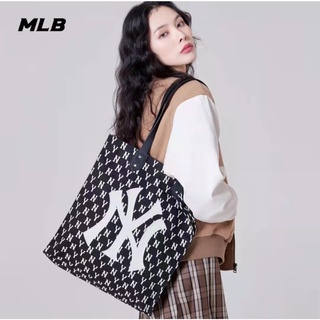 MLB (พร้อมส่ง) กระเป๋าMLB MONOGRAM SHOPPING BAG รุ่นใหม่  กระเป๋าสะพายข้าง ของแท้💯%