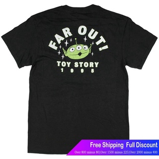 ดิสนีย์เสื้อยืดลำลอง Disney Toy Story Little Green Men Alien Far Out Mens T-Shirt Disney Team)32