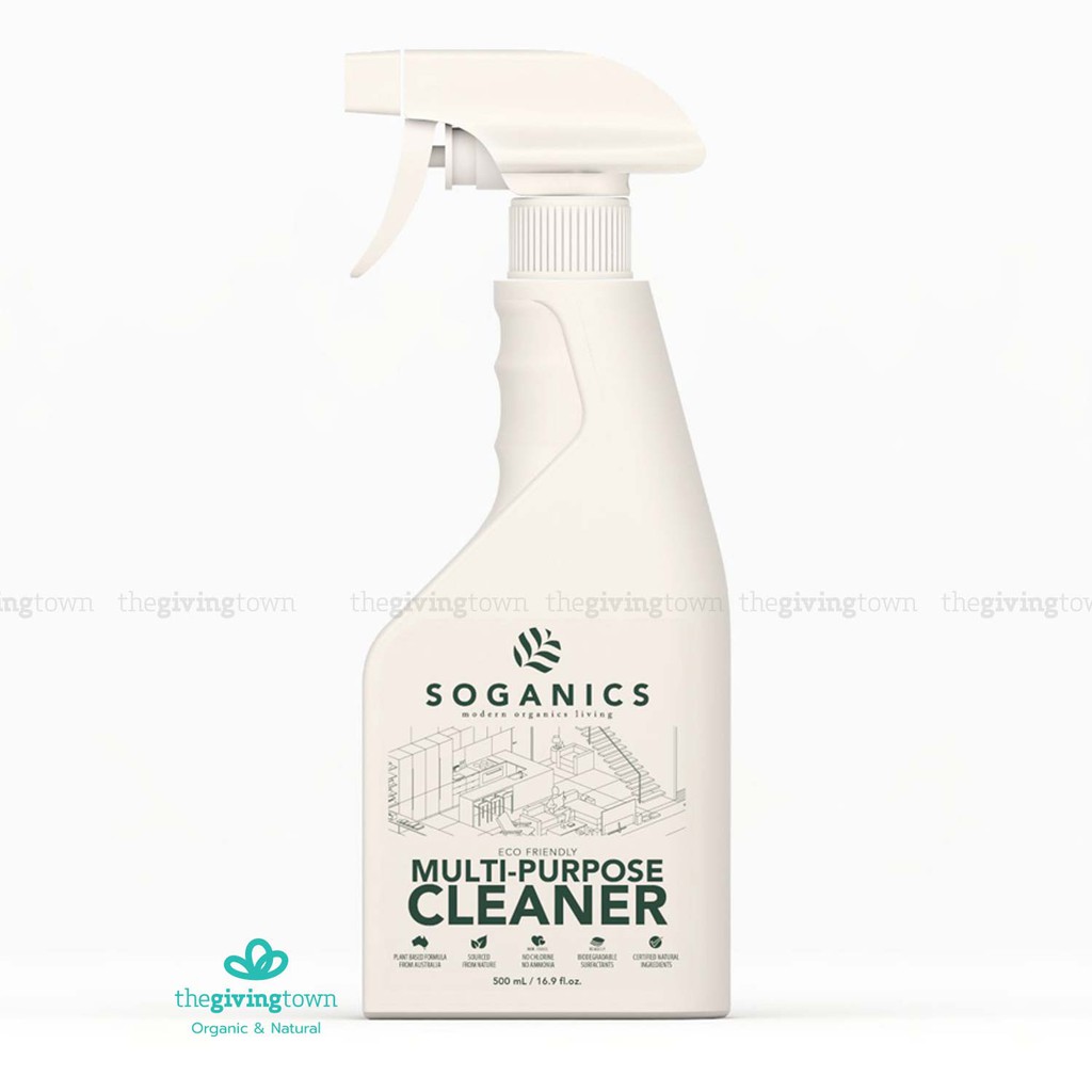 ภาพหน้าปกสินค้าSOGANICS สเปรย์ทำความสะอาด เอนกประสงค์ Eco-Friendly Multi-Purpose Spray Cleaner Soganic โซแกนิคส์ สูตรออร์แกนิค จากร้าน thegivingtown บน Shopee