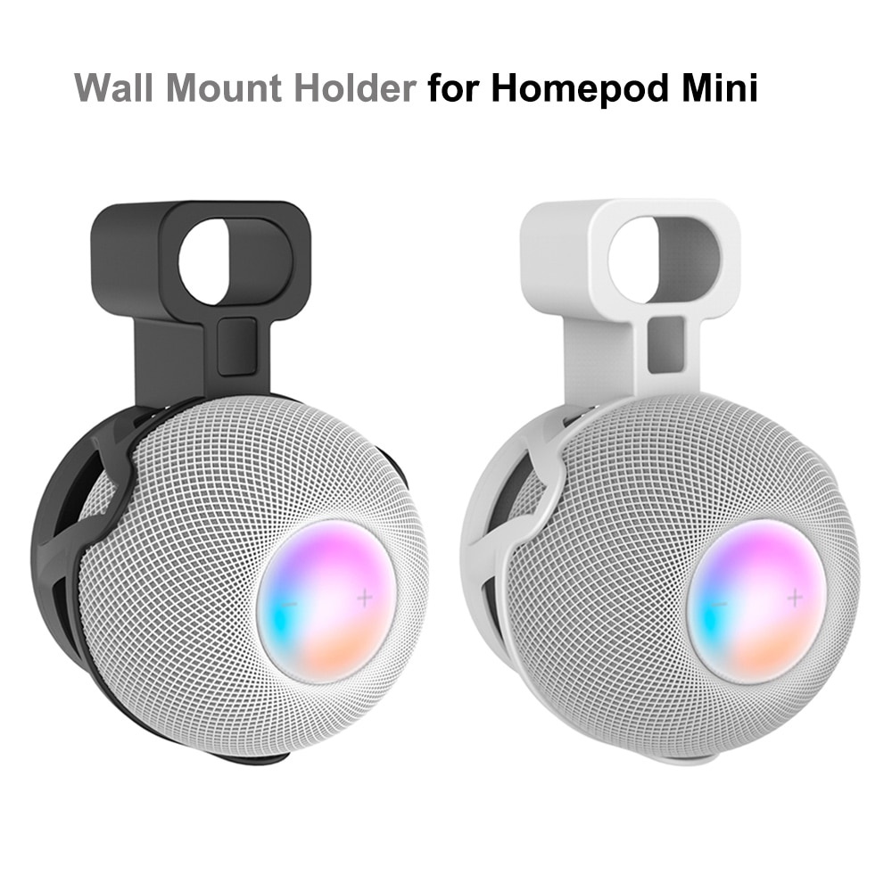 ภาพหน้าปกสินค้าWall Mount Stand Hanger for HomePod Mini Smart Speaker Outlet Holder Space Saving Bracket Wall Shelf For Homepod OnlyFor US Plug