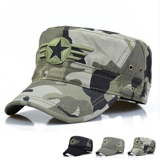 ภาพหน้าปกสินค้าหมวกผู้ชายหมวก Snapback หมวกทหารหมวกปรับได้หมวกห้าแฉก ซึ่งคุณอาจชอบราคาและรีวิวของสินค้านี้