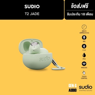 ภาพหน้าปกสินค้า[โค้ดลดเพิ่ม 50%] SUDIO หูฟังบูลทูธไร้สาย รุ่น Sudio T2 - สีเขียวพาสเทล ที่เกี่ยวข้อง