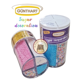 น้ำตาลตกแต่ง แบบ 4 ช่อง Gunthart Sugar Sprinkle Cake Decoration 4 Chambers