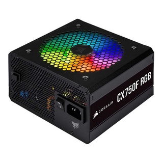 POWER SUPPLY (อุปกรณ์จ่ายไฟ) CORSAIR CX750F RGB - 750W 80 PLUS BRONZE (CP-9020218-NA)