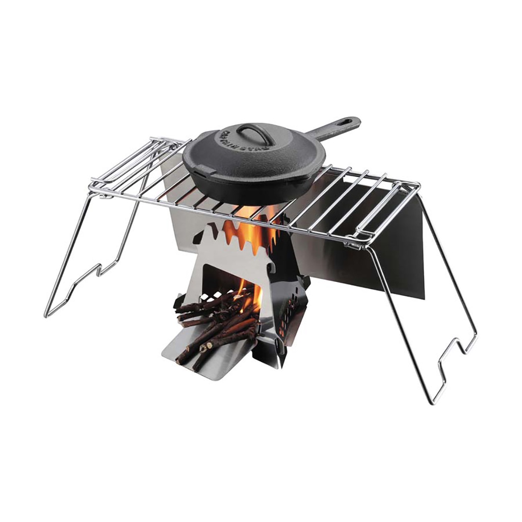 captain-stag-grill-stand-table-with-windshield-โต๊ะแคมป์ปิ้งพกพาพับได้