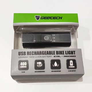 ไฟหน้าจักรยาน Geotech EBL-3608B ชาร์จ USB