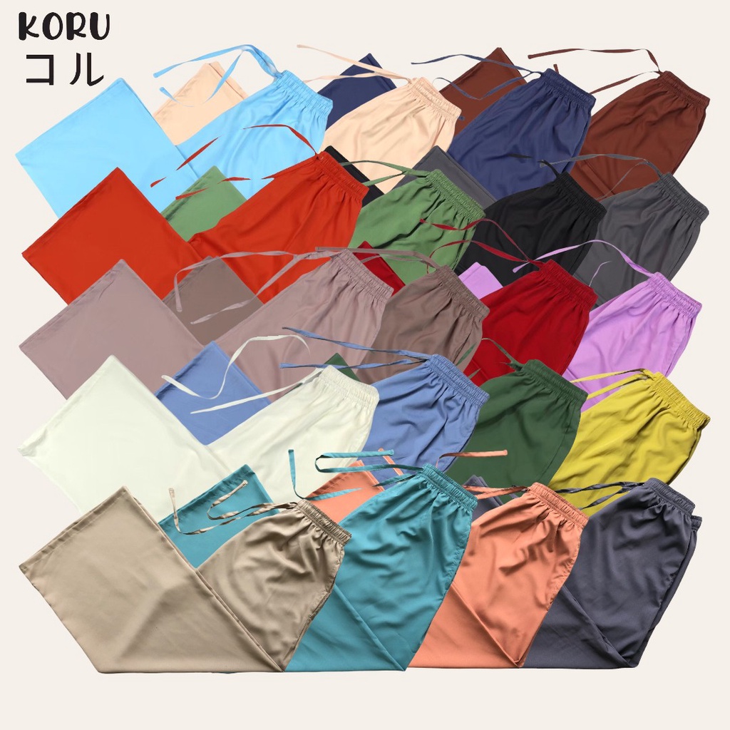 ภาพหน้าปกสินค้าKORU กางเกงขายาวสีพื้น