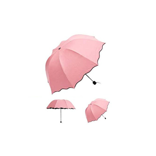 โปรโมชั่น : ร่มโดนน้ำเปลี่ยนลายดอกไม้ ร่มกันฝน รุ่นผ้า2ชั้น ร่มกันแดด ร่มกันยูวี ร่มกันUV ร่มพับ ร่มพับได้ ร่ม uv Umbrella No.UV3864