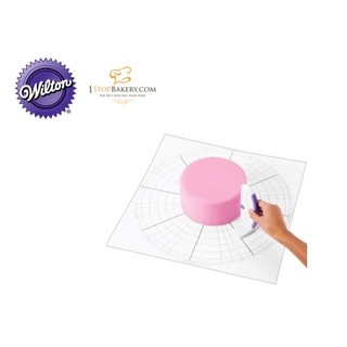 Wilton 409-2554 Cake Dividing Chart 20x20 Inch