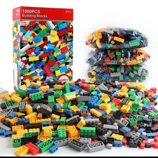 ตัวต่อ 1000  ชื้น รุ่นนิยม สีสันสดใส ต่อเพลิน เลโก้ Lego block