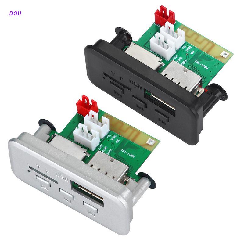 dou-บลูทูธ-5-0-เครื่องเล่น-mp3-วิทยุ-5v-12v-mp3-wma-แผ่นบอร์ดโมดูลถอดรหัสเสียงวิทยุ-fm-tf-usb-3-5มม-aux-สําหรับรถยนต์