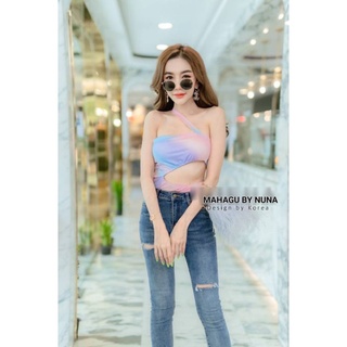 ชุดเซ็กซี่ ไปทะเล🩱𝗕𝗼𝗱𝘆𝘀𝘂𝗶𝘁 เปิดไหล่ เว้าเอว  สีรุ้งพาสเทล 🌈 เสริมฟองน้ำบางเก็บทรง สวยมาก ☀️TAG : NICHA design