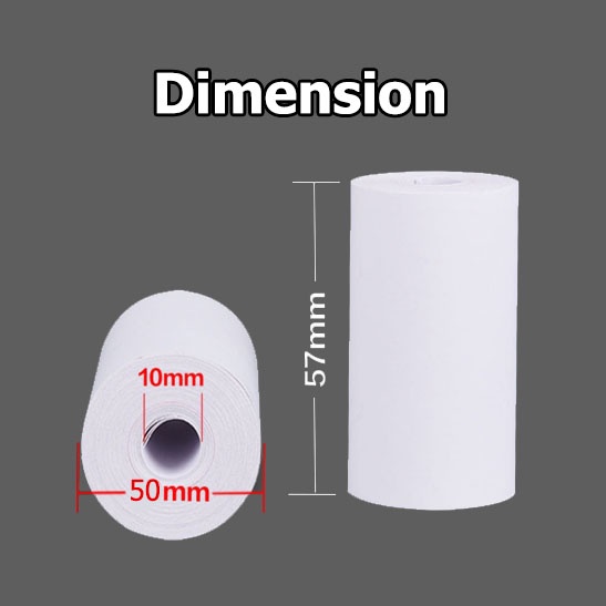 ส่งไว-กระดาษพิมพ์ใบเสร็จ-ใบเสร็จ-ขนาด-57x50mm-ไม่มีแกน-มีแกน