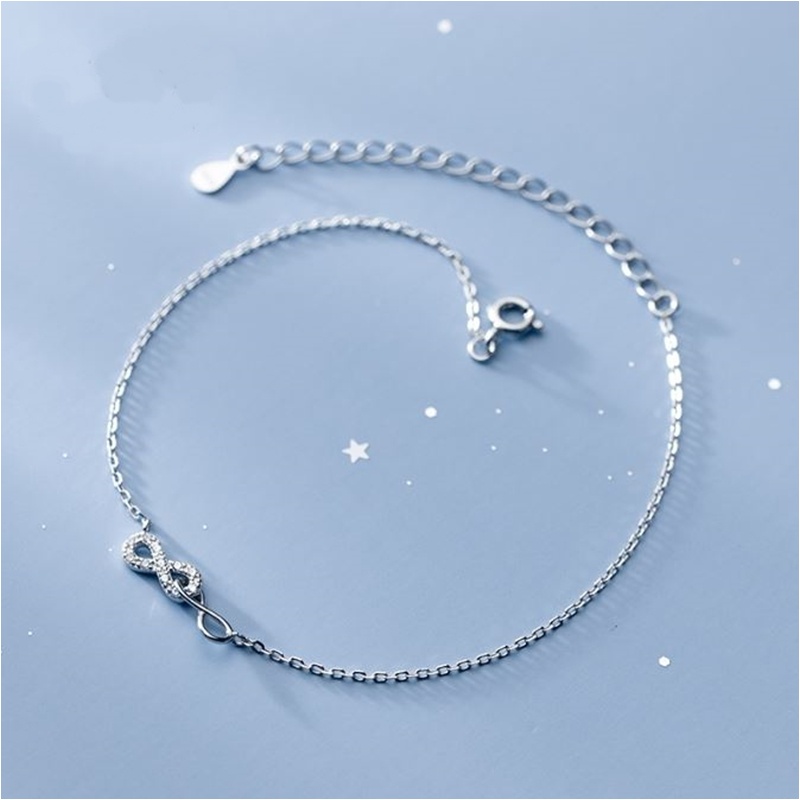 s925-anklet-8-สร้อยข้อเท้าเงินแท้-อินฟินิตี้-สวยน่ารัก-เรียบง่าย-ใส่สบาย-เป็นมิตรกับผิว