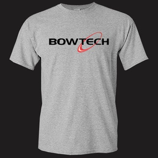 เสื้อยืด - แปลกใหม่ Bowtech ยิงธนูโลโก้สัญลักษณ์ผู้ชายสีเทาเสื้อยืดบุรุษขนาด Xs ถึง 3Xl