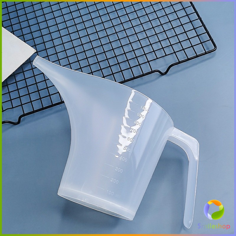 smileshop-ถ้วยตวงปากยาว-ถ้วยตวงพลาสติก-ที่หยอดแป้ง-กรวยหยอดแป้ง