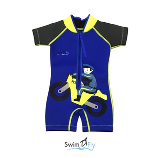 สินค้า ชุดว่ายน้ำกันหนาว, ชุดว่ายน้ำรักษาอุณหภูมิ Wetsuits Police (Boy) SwimFly