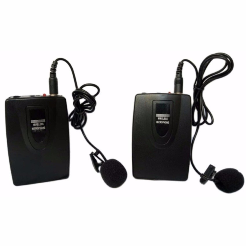 lxj-ไมค์ลอยคู่แบบคาดศรีษะ-หนีบปกเสื้อ-ไมโครโฟนไร้สาย-wireless-microphone-รุ่น-lx-999-ฟรีกระเป๋าหิ้วสำหรับพกพา