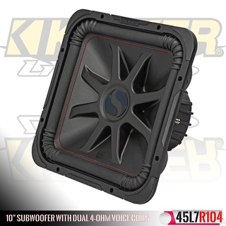 ซับเหลี่ยม KICKER รุ่น45L7R104 ลำโพงซับวูฟเฟอร์ 10นิ้วว้อยส์คู่ ซับเบสทรงพลังขนาด 1000วัตต์ แบรนด์อเมริกันแท้