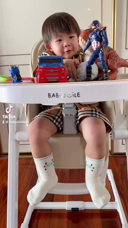 เก้าอี้เด็ก-เก้าอี้นั่งทานข้าวเด็ก-พับได้-ปรับเอนนอนได้-high-chair-เก้าอี้นั่งกินข้าวเด็ก-มีล้อ-เลื่อนได้-พร้อมส่ง