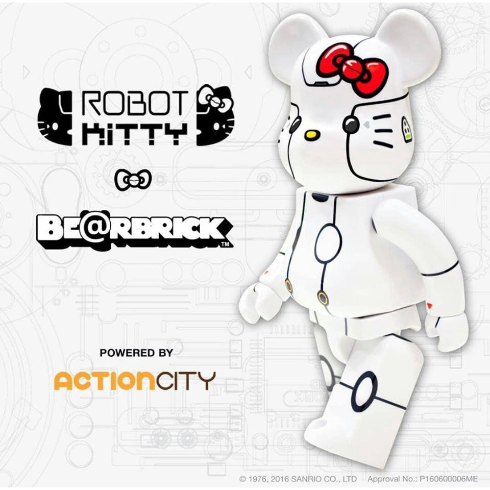 BE@RBRICK 1000% ROBOT KITTY - White [New] | Shopee Thailand