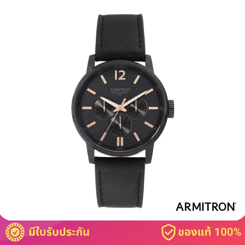 armitron-ar20-5217brtibk-p19-นาฬิกาข้อมือผู้ชาย-สายหนัง-สีดำ