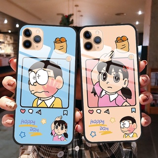 เคสโทรศัพท์มือถือกระจกนิรภัย กันกระแทก กันรอยขีดข่วน ลาย Minamoto Shizuka Nobita Nobi สําหรับ OPPO A16 A15 A16E A16k A95 5G A94 A54 A74 A53 A76 A96 4G A12 A5S A9 2020