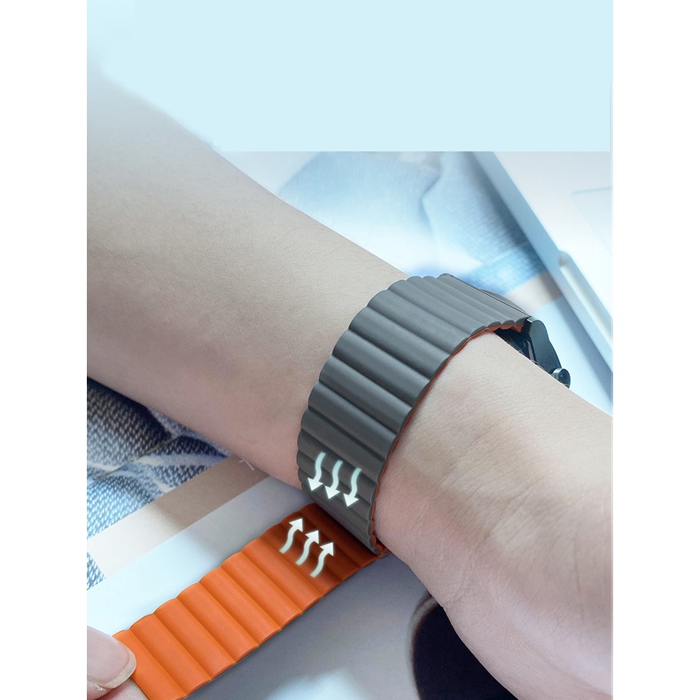 สายรัดซิลิโคน-20มม-สำหรับ-garmin-venu-sq-สายนาฬิกาแม่เหล็ก