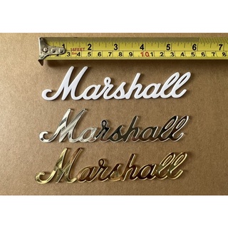 โลโก้ติด ลำโพง marshall ยาว 15 cm