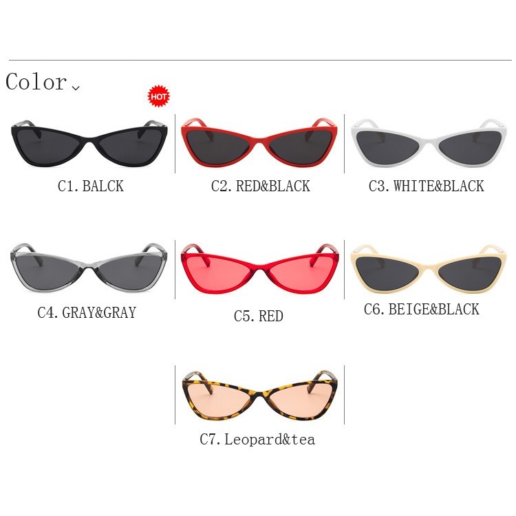 ภาพหน้าปกสินค้าCute Sexy Retro Cat Eye Sunglasses Women Small Black Glasses จากร้าน teamor520.th บน Shopee