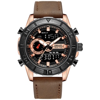 2019 Relogio Masculino Military Men Sport Watches Fashion Quartz Clock 30M Waterproof stopwatch SL-1411 Leather LDE Wris