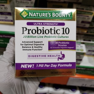 Natures Bounty Ultra Strength Probiotic 10 70 Capsules