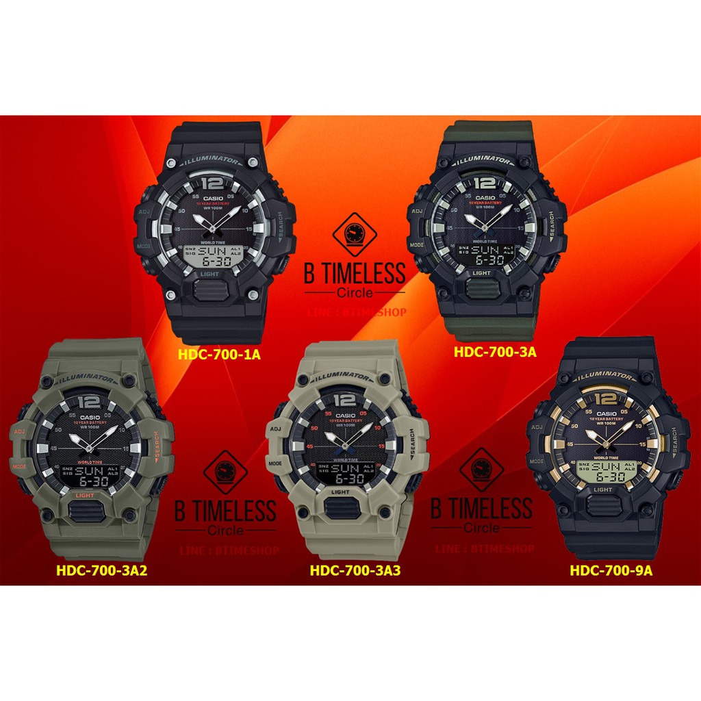 CASIO รุ่น HDC-700 / HDC-700-1A,HDC-700-3A,HDC-700-3A2,HDC-700-3A3,HDC ...
