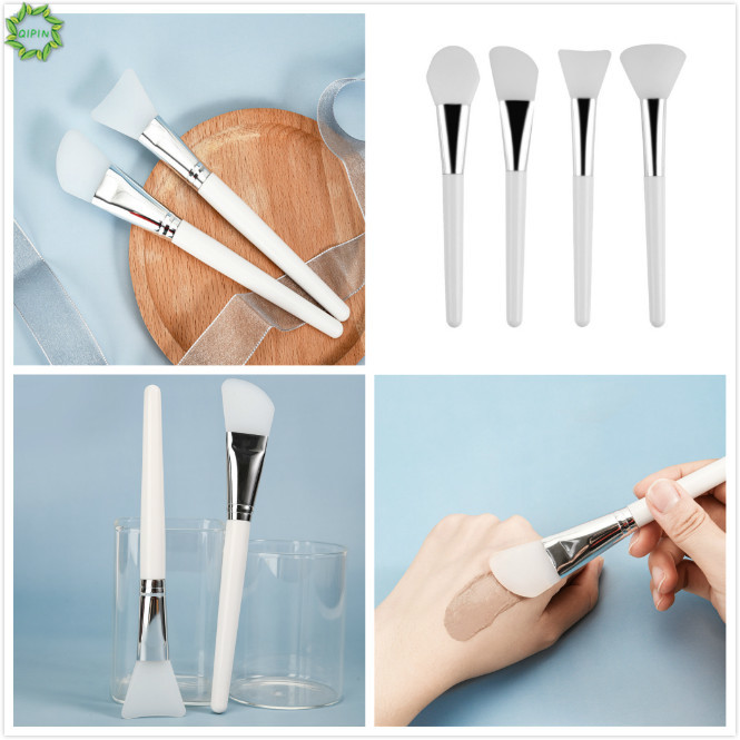 ภาพหน้าปกสินค้าCod Qipin 1PC Silicone Soft Tip Mud Mask Brush Applicator DIY Facial Knife Shape Brush Tool Gadget