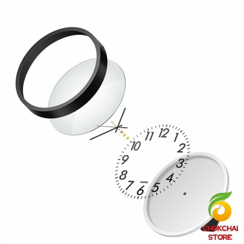 chokchaistore-นาฬิกาแขวนผนัง-นาฬิกาแขวน-นาฬิกาแขวนผนัง-นาฬิกทรงกลม-นาฬิกาลายต้นไม้-นาฬิกาแขวนผนังสีดำ-wall-clock