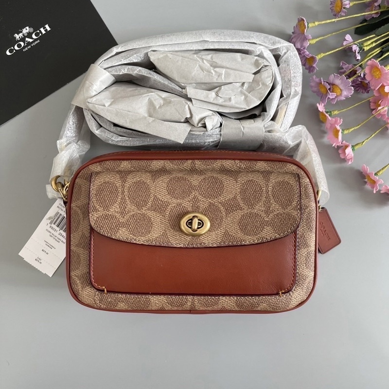 Coach Willow Camera Bag In Signature Canvas Shopee Thailand