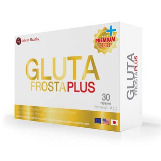 Gluta Frosta Plus กลูต้าฟรอสต้าพลัส 34,200 mg. ผิวมีออร่า ผิวขาวใส วิ้งเร็วกว่าเดิม (30 แคปซูล/กล่อง) ของแท้ 💯