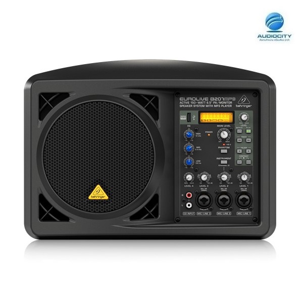 behringer-b207mp3-ตู้ลำโพงเคลื่อนที่-6-5-นิ้ว-มีแอมป์ในตัว-พร้อมมิกซ์-3-ช่อง-และ-mp3