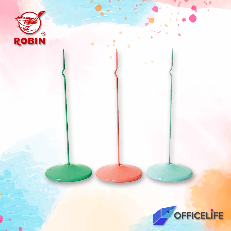 ภาพสินค้าเหล็กเสียบบิล โรบิน ROBIN 081 สูง 8นิ้ว 1 ชิ้น สุ่มสี ( 1 ชิ้น ) จากร้าน officelife บน Shopee ภาพที่ 1