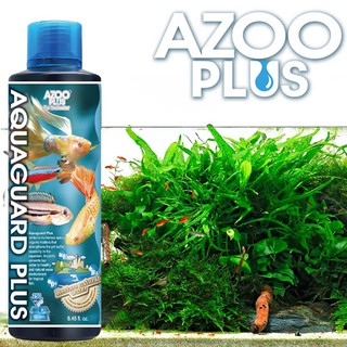 น้ำยาปรับสภาพน้ำสูตรพิเศษจาก Azoo Aqua Guard Plus ช่วยกำจัดคลอรีนในตู้ปลา ตู้ไม้น้ำ ขนาด 250ml