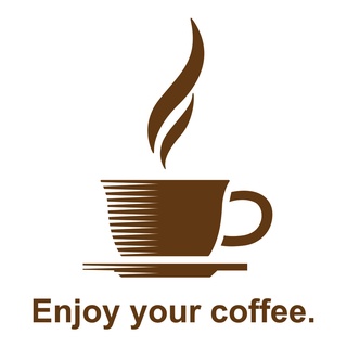 สติกเกอร์ภาพ  Enjoy your coffee ติดผนัง ตกแต่งร้านค้า บ้าน คอนโด สตูดิโอ สำนักงาน COF-019