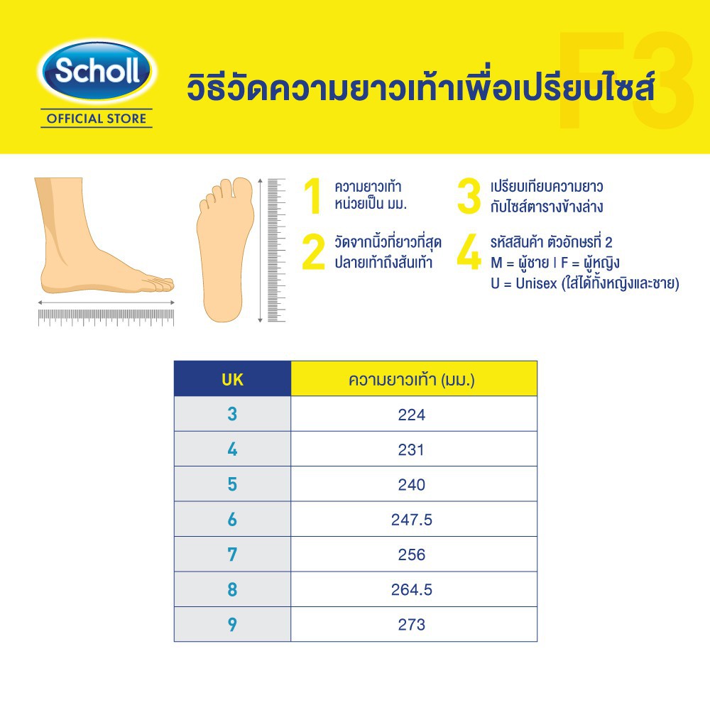 scholl-รองเท้าแตะแบบสวม-รุ่น-cyclone-สีดำ-เหลือง