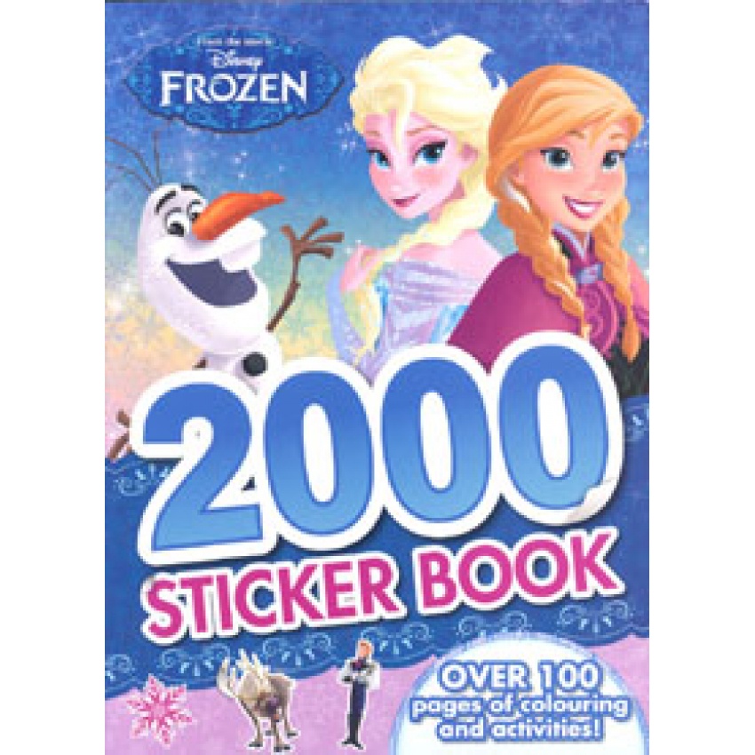 Disney Frozen 2000 Sticker Book หนังสือกิจกรรม ระบายสี สติ๊กเกอร์ ภาษา ...