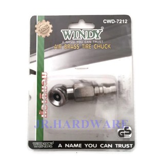 Windy หัวเติมลมสั้น หัวเติมลมยางรถยนต์ ปลายคอปเปอร์ ปลายสวมเร็ว Tire Air Chuck