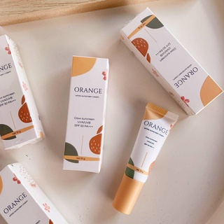 Orange White Sunscreen Cream ออเร้นจ์ ไวท์ กันแดดส้ม [10 g.]